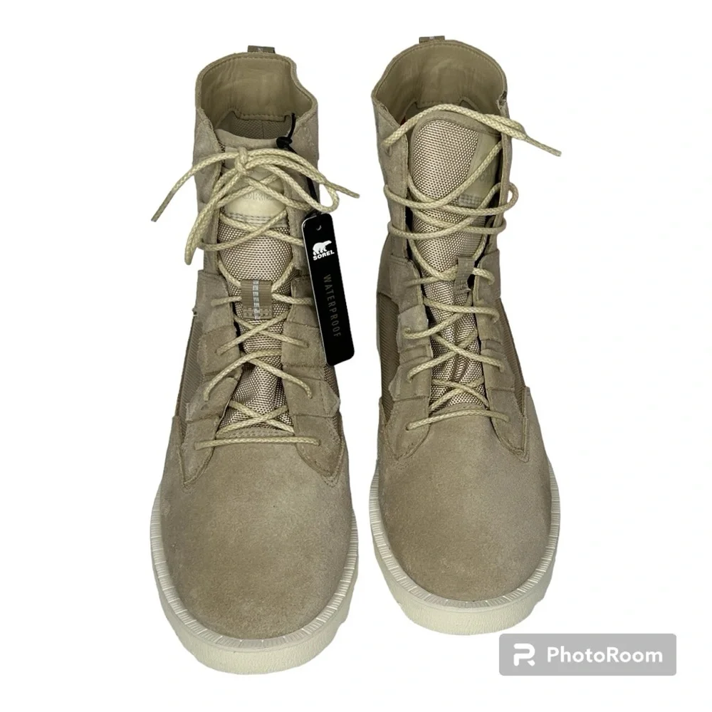 NWT Sorel Caribou OTM WaterProof Ancient Fossil/Chalk Boots Size 11 - Picture 7 of 14